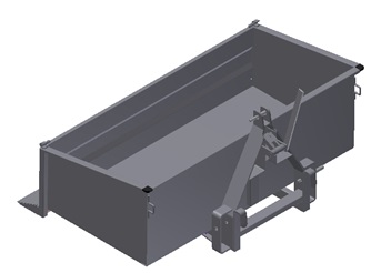 Heavy load box with a blade