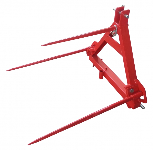 Foldable bale forks - safety first